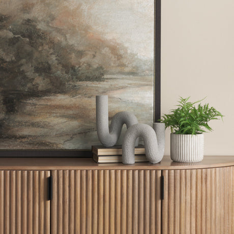 Kailas Resin Textured Concrete Gray Decorative Object by Mercana at Eve Furniture