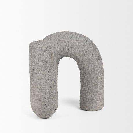 Kailas Resin Textured Concrete Gray Decorative Object by Mercana at Eve Furniture