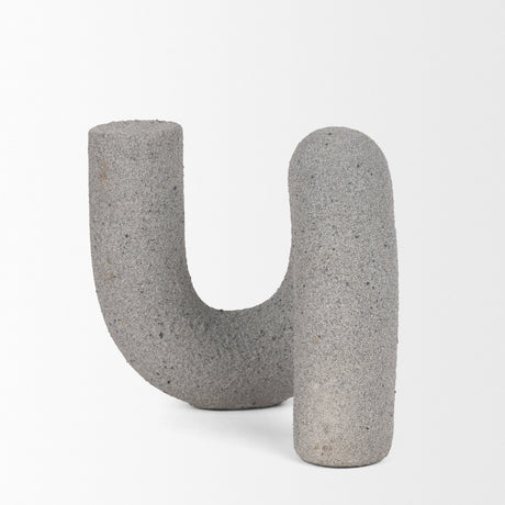 Kailas Resin Textured Concrete Gray Decorative Object by Mercana at Eve Furniture