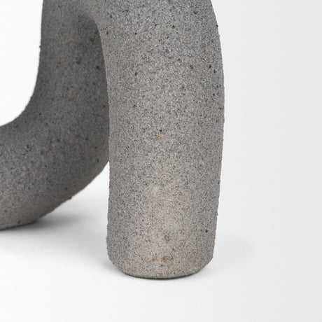 Kailas Resin Textured Concrete Gray Decorative Object by Mercana at Eve Furniture