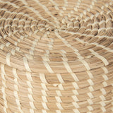 Kailini Set of 3 Nesting Seagrass & Palm Leaf Boxes with Lids by Mercana at Eve Furniture