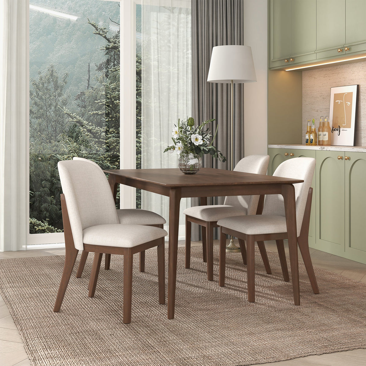 Kaitlyn Beige Fabric Dining Chair (Set Of 2) by Ashcroft Furniture at Eve Furniture