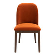 Kaitlyn Burnt Orange Velvet Dining Chair (Set Of 2) by Ashcroft Furniture at Eve Furniture