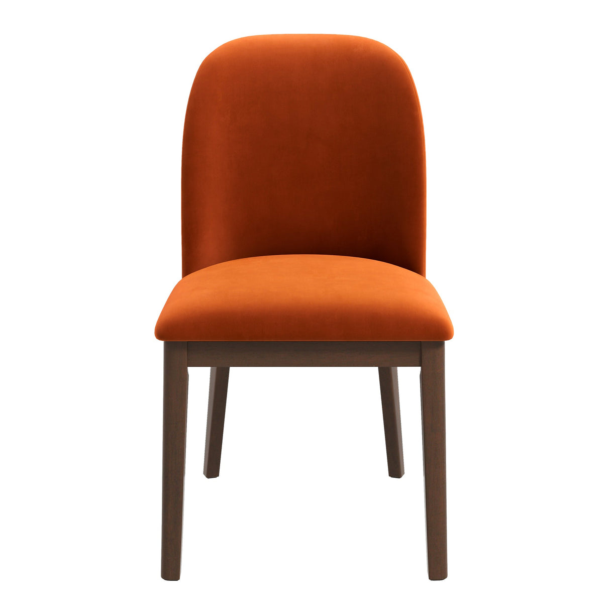 Kaitlyn Burnt Orange Velvet Dining Chair (Set Of 2) by Ashcroft Imports at Eve Furniture