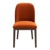 Kaitlyn Burnt Orange Velvet Dining Chair (Set Of 2) by Ashcroft Imports at Eve Furniture