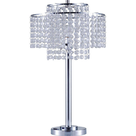Kaitlyn Chrome Table Lamp by Furniture of America at Eve Furniture