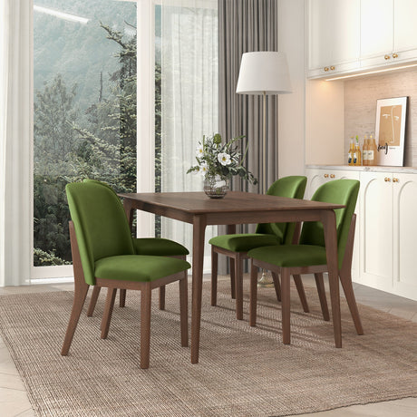Kaitlyn Green Velvet Dining Chair Set Of 2 by Ashcroft Imports at Eve Furniture