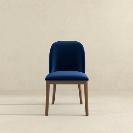 Kaitlyn Navy Blue Velvet Dining Chair (Set Of 2) by Ashcroft Furniture at Eve Furniture