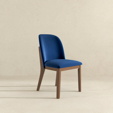 Kaitlyn Navy Blue Velvet Dining Chair (Set Of 2) by Ashcroft Furniture at Eve Furniture