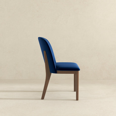 Kaitlyn Navy Blue Velvet Dining Chair (Set Of 2) by Ashcroft Furniture at Eve Furniture