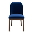 Kaitlyn Navy Blue Velvet Dining Chair (Set Of 2) by Ashcroft Imports at Eve Furniture
