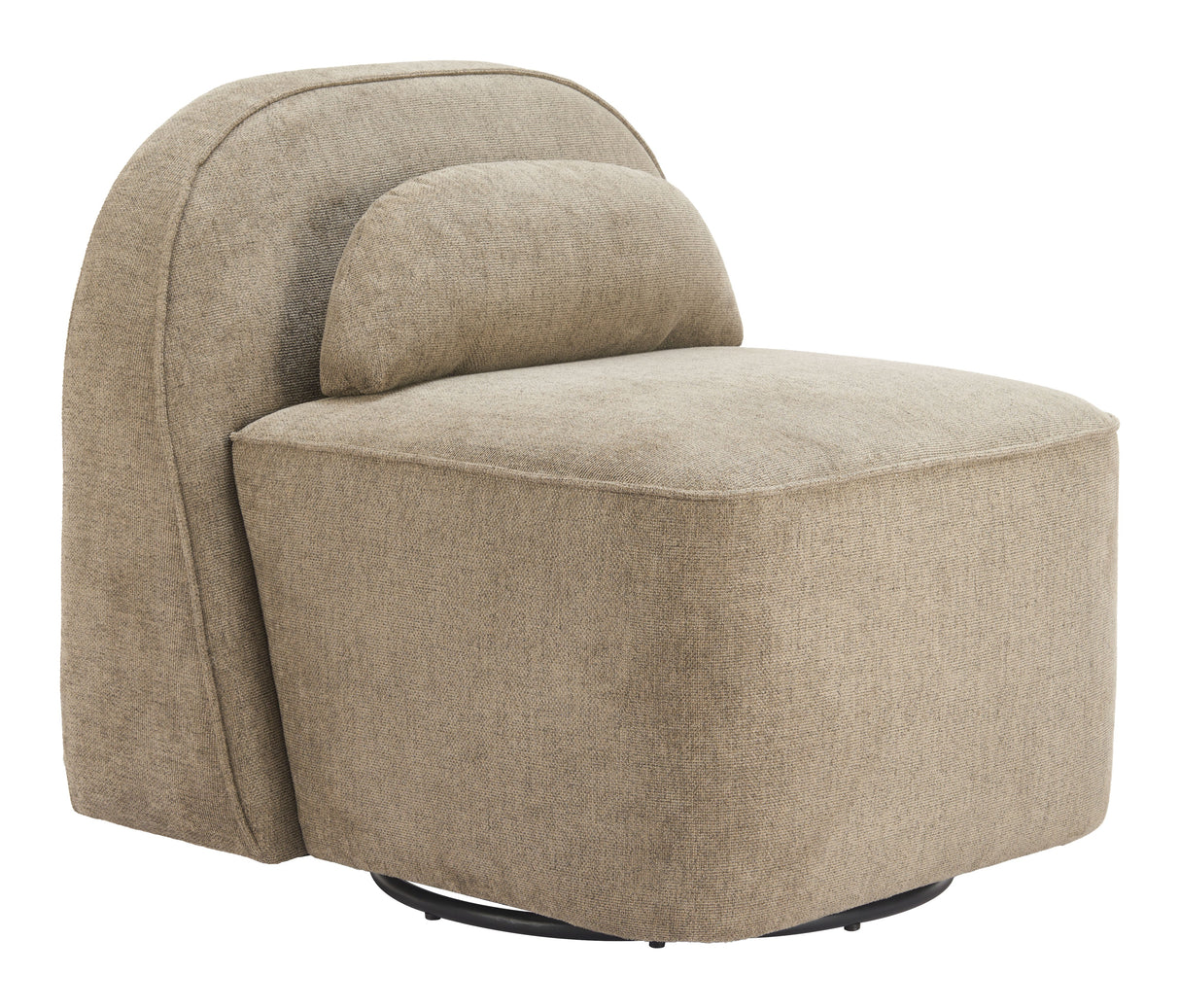 Kakao Olive Brown Swivel Chair by Zuomod at Eve Furniture