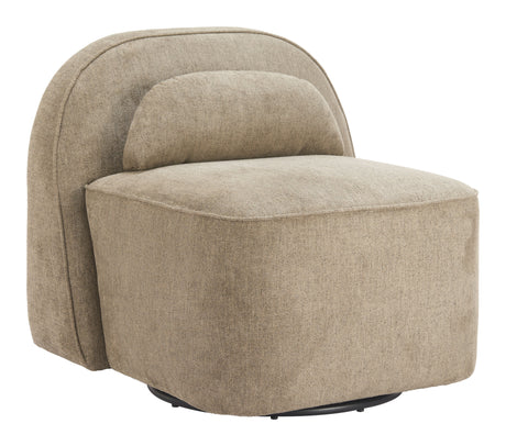 Kakao Olive Brown Swivel Chair by Zuomod at Eve Furniture