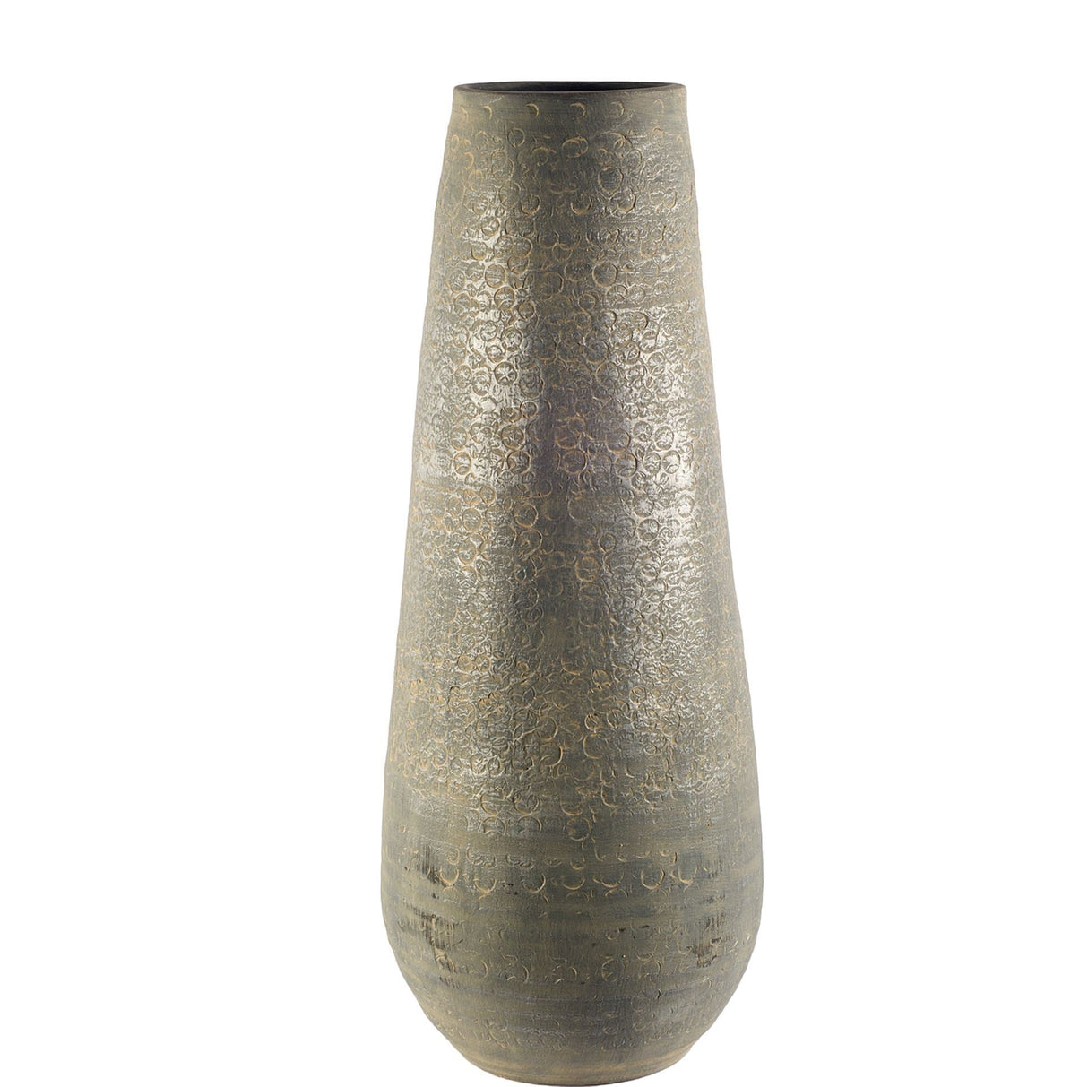 Kalahari II Large 39" Gray Ceramic Floor Vase by Mercana at Eve Furniture