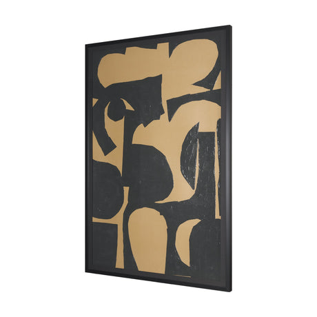 Kaldow by Mercana Studio a Hand Embellished Textured Framed Art Print Matted under Glass by Mercana at Eve Furniture