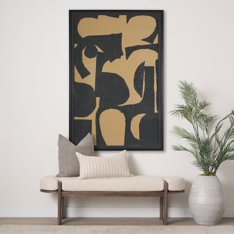 Kaldow by Mercana Studio a Hand Embellished Textured Framed Art Print Matted under Glass by Mercana at Eve Furniture