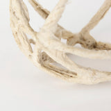 Kali 4.5L x 4.5W x 4.5H Small Beige Decorative Metal and Paper Object by Mercana at Eve Furniture
