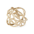 Kali 4.5L x 4.5W x 4.5H Small Beige Decorative Metal and Paper Object by Mercana at Eve Furniture