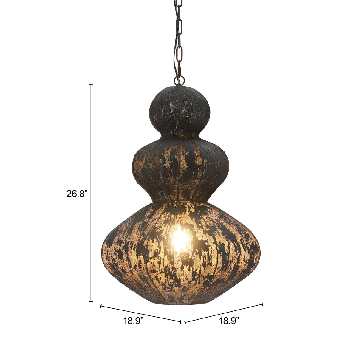 Kali Black Ceiling Lamp by Zuomod at Eve Furniture