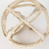 Kali Small Beige Decorative Metal and Paper Object by Mercana at Eve Furniture