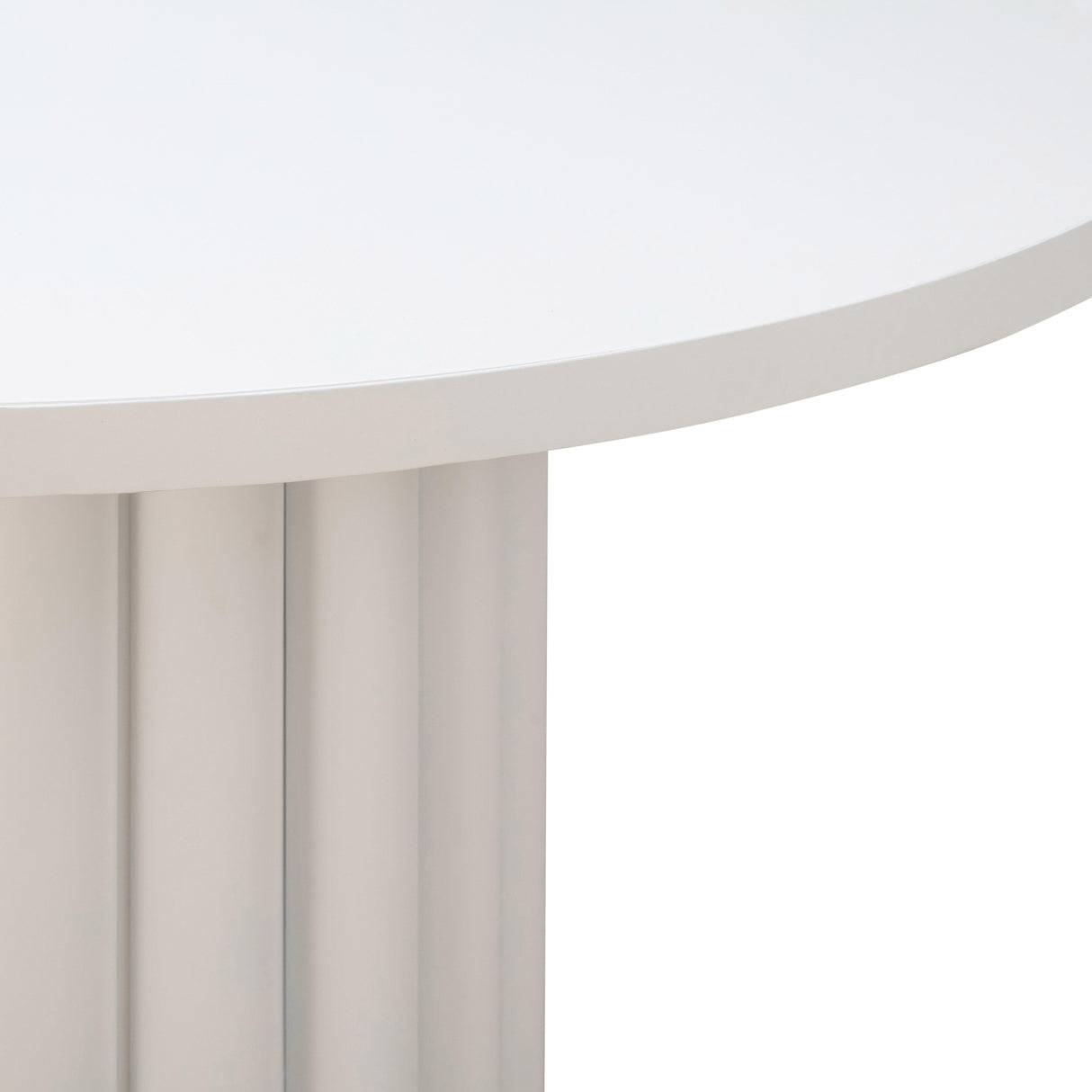 Kali White 55" Round Dining Table by TOV Furniture at Eve Furniture