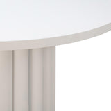 Kali White 55" Round Dining Table by TOV Furniture at Eve Furniture