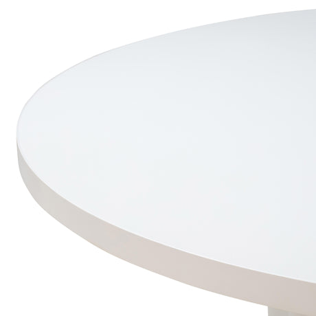 Kali White 55" Round Dining Table by TOV Furniture at Eve Furniture