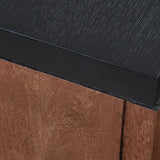 Kallari Warm Brown and Matte Black Chairside End Table by Ashley at Eve Furniture
