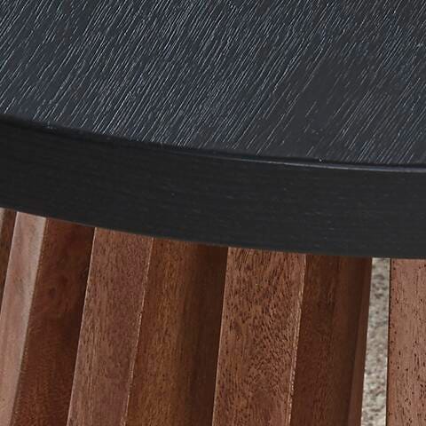 Kallari Warm Brown/Black Lift-Top Coffee Table and 2 End Tables by Ashley at Eve Furniture