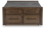 Kallenny Brown/Gray Coffee Table by Ashley at Eve Furniture