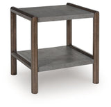 Kallenny Brown/Gray End Table by Ashley at Eve Furniture