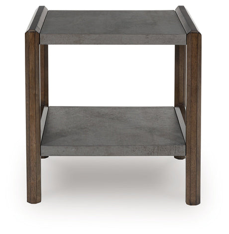 Kallenny Brown/Gray End Table by Ashley at Eve Furniture