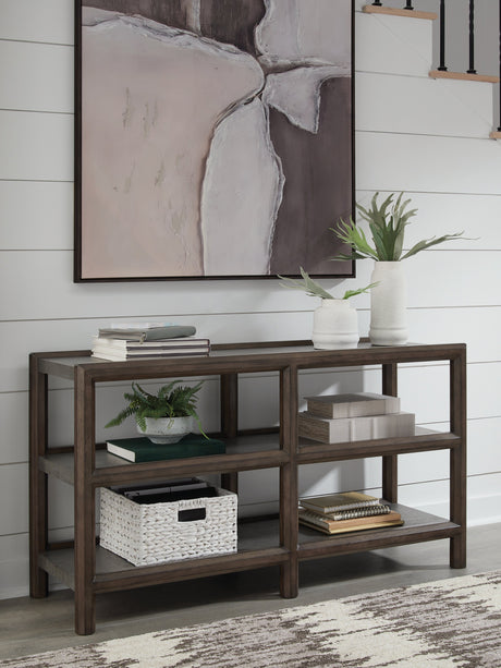 Kallenny Brown/Gray Sofa Table by Ashley at Eve Furniture