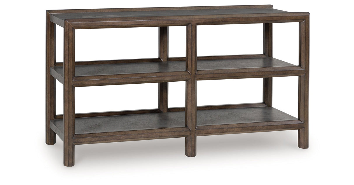 Kallenny Brown/Gray Sofa Table by Ashley at Eve Furniture