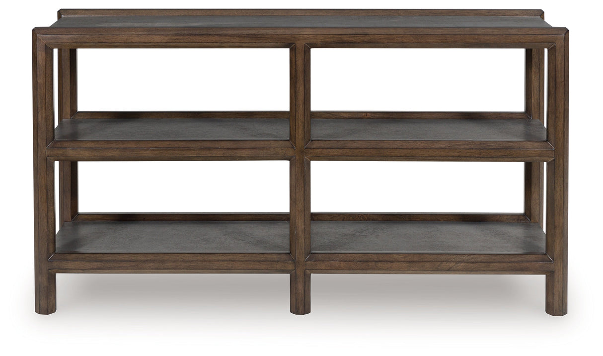 Kallenny Brown/Gray Sofa Table by ASHLEY FURNITURE at Eve Furniture