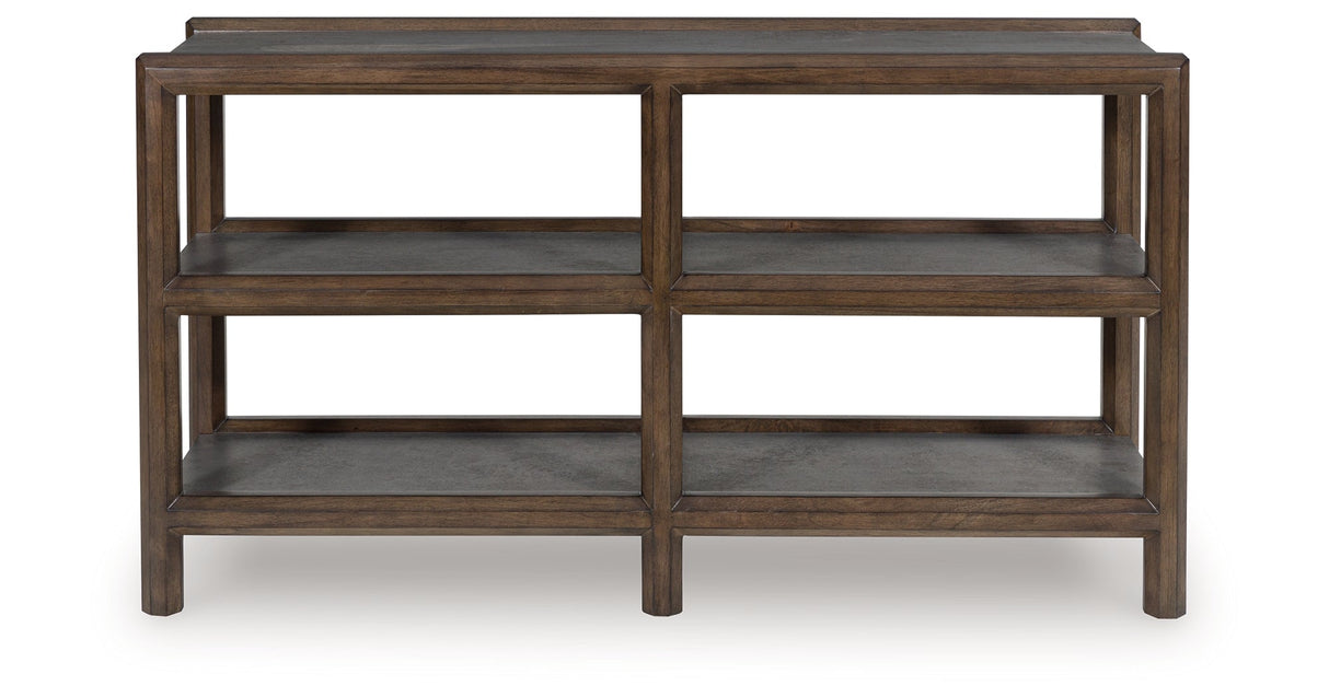 Kallenny Brown/Gray Sofa Table by ASHLEY FURNITURE at Eve Furniture