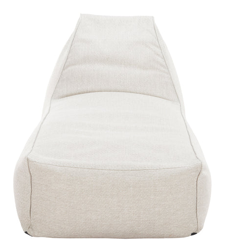 Kalm Beige Outdoor Chaise Lounge by Zuomod at Eve Furniture