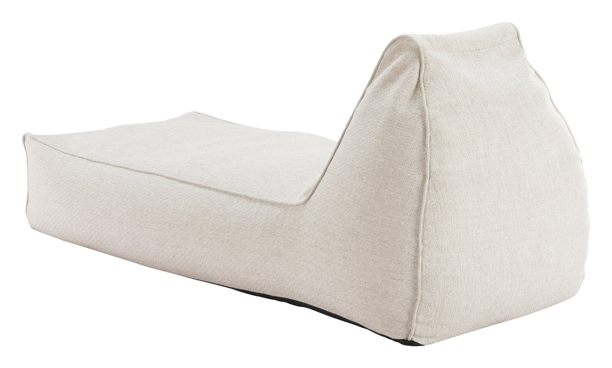 Kalm Beige Outdoor Chaise Lounge by Zuomod at Eve Furniture