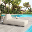 Kalm Beige Outdoor Chaise Lounge by Zuomod at Eve Furniture