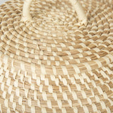 Kalopa Set of 2 Seagrass Floor Baskets w/ Flat Handled Lid by Mercana at Eve Furniture
