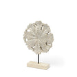 Kamara I (Small) White Washed Wood W/Antiqued Silver Botanical Decorative Object by Mercana at Eve Furniture