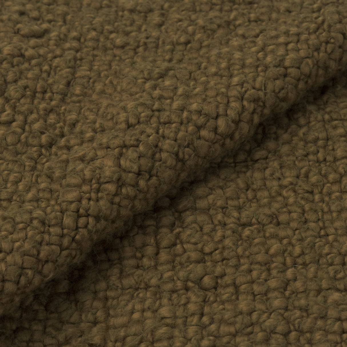 Kambal Dark Olive Green Woven Cotton Throw Blanket by Mercana at Eve Furniture