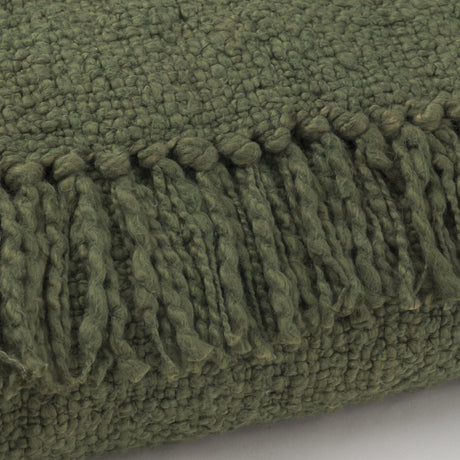 Kambal Evergreen Woven Cotton Throw Blanket by Mercana at Eve Furniture