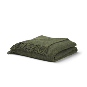 Kambal Evergreen Woven Cotton Throw Blanket by Mercana at Eve Furniture