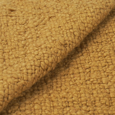 Kambal Mustard Woven Cotton Throw Blanket by Mercana at Eve Furniture