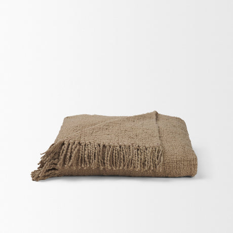 Kambal Sand Woven Cotton Throw Blanket by Mercana at Eve Furniture