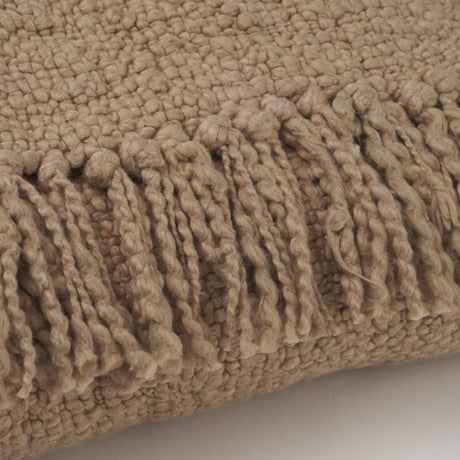 Kambal Sand Woven Cotton Throw Blanket by Mercana at Eve Furniture