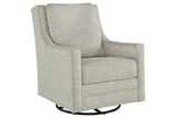 Kambria Fog Swivel Glider Accent Chair by Ashley at Eve Furniture