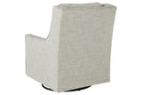 Kambria Fog Swivel Glider Accent Chair by Ashley at Eve Furniture