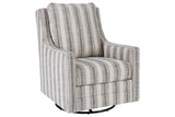 Kambria Ivory/Black Accent Chair by Ashley at Eve Furniture